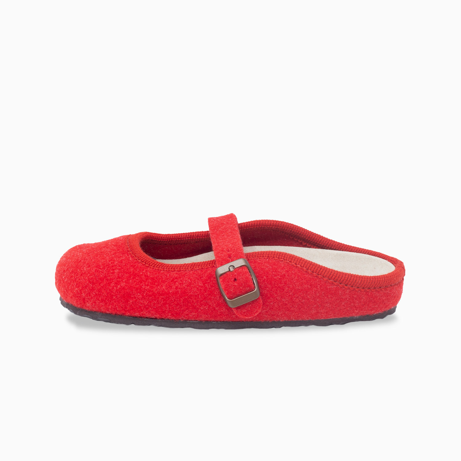 Le Clare Nuvola Bicolore - Pantofola Invernale Donna In Panno Di Lana - Made In Italy, Plantare Estraibile, Verde Grigio, Taglia 39